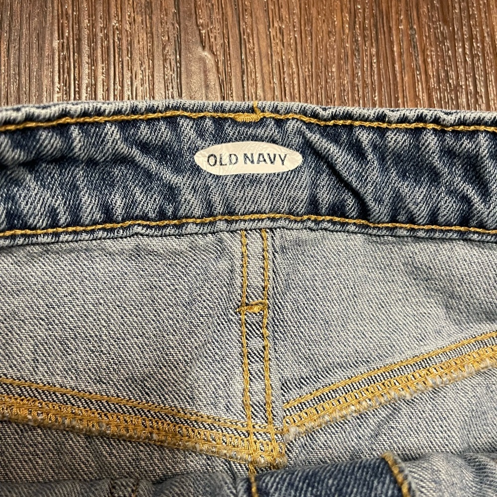 Old Navy Denim Button-Front A Line Midi Skirt - Picture 4 of 6